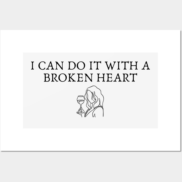 I Can Do It With A Broken heart TS The Tortured Poets Department Wall Art by theKKstore